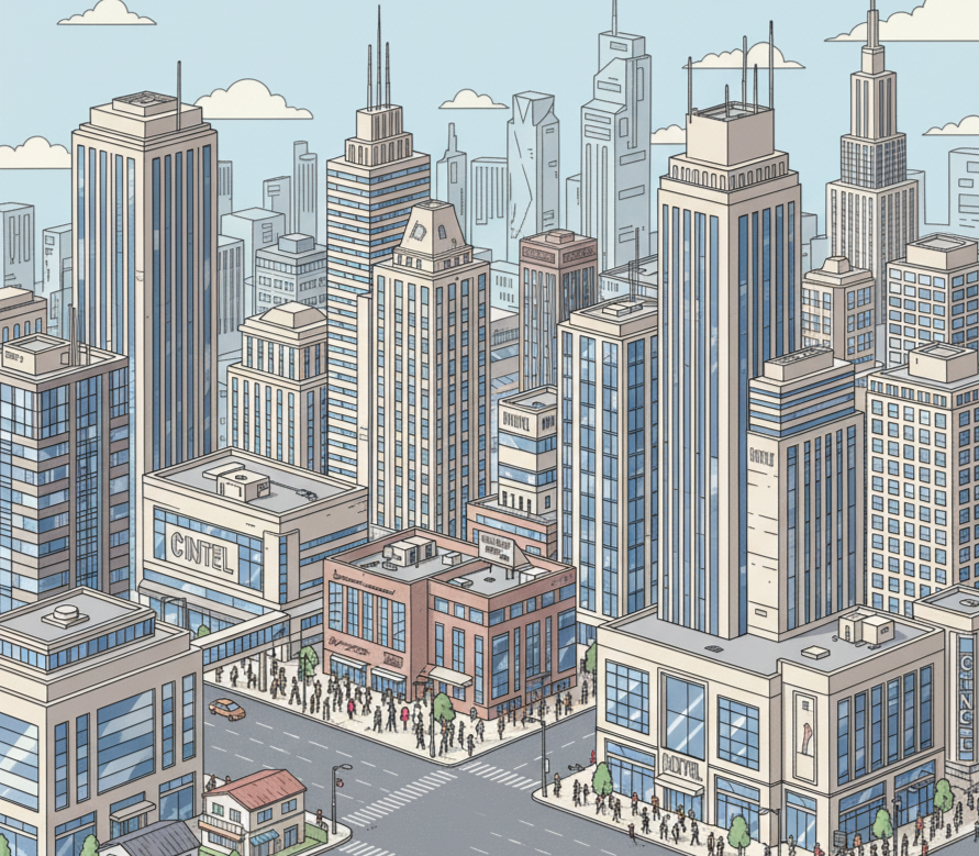 準工業地域のイメージ図