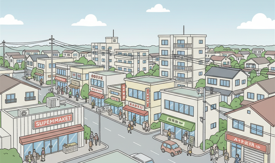 近隣商業地域のイメージ図